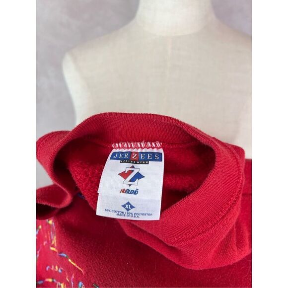 1990s Vintage Fishing Tournament Crewneck Walleye Madness Ohio - Picture 7 of 7